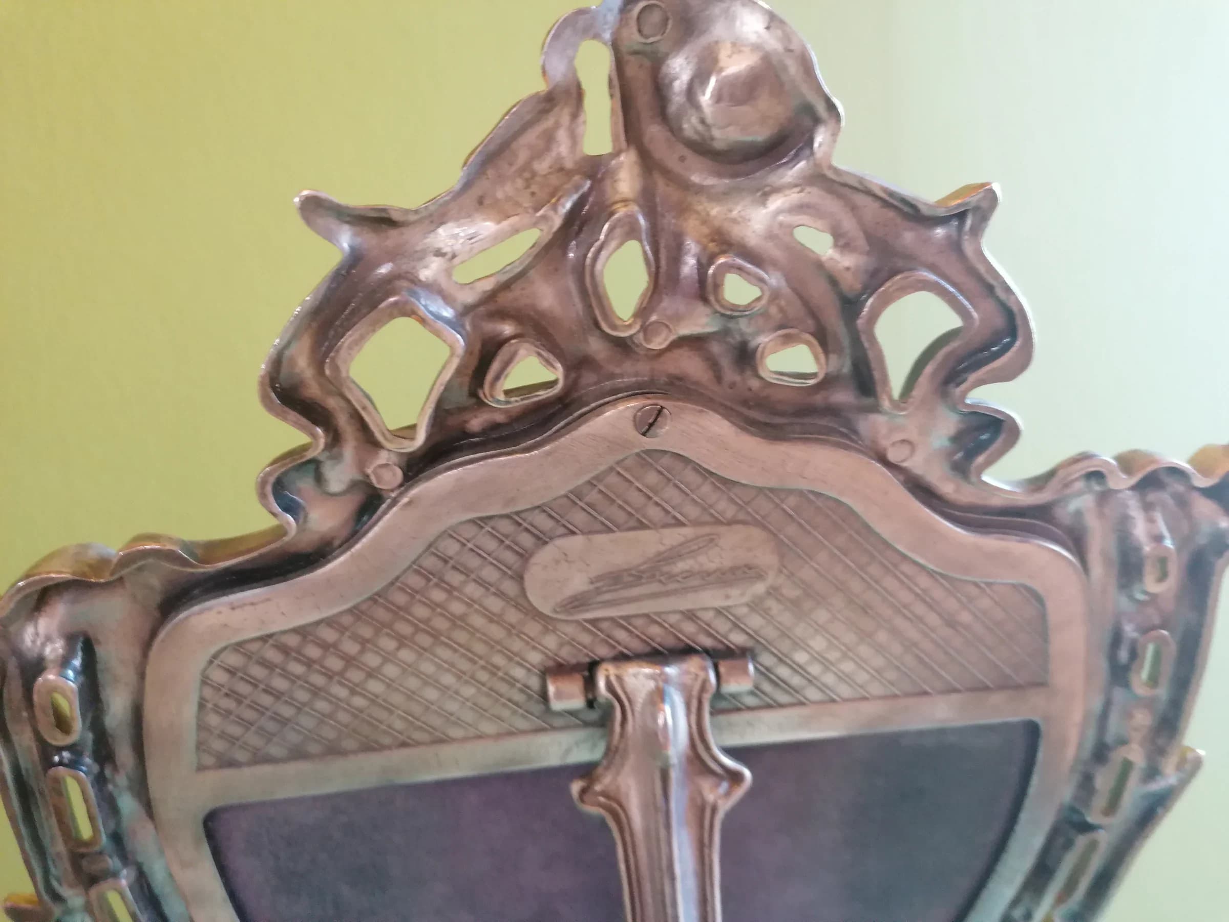 Antik art deco venecijansko ogledalo - top stanje - potpisano 5