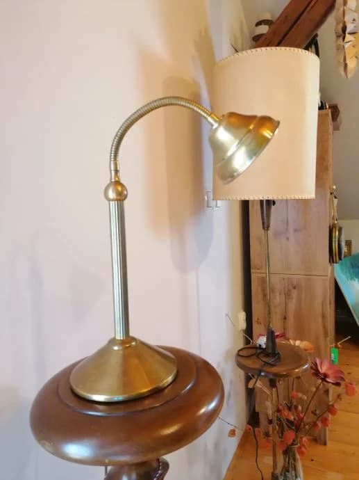 Art Deco stolna svjetiljka od bronce 4