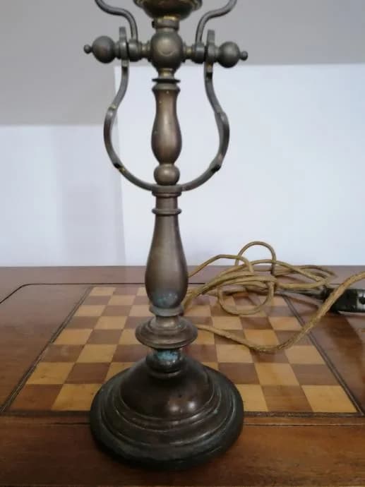 Art Deco stolna svjetiljka od mesinga 3
