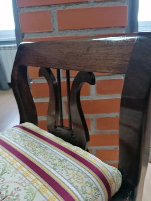 Biedermeier klupa od orahovine 2