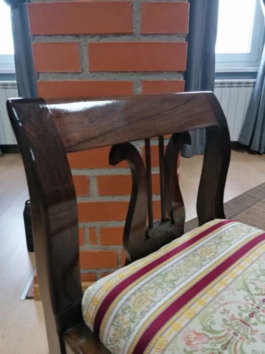 Biedermeier klupa od orahovine 3