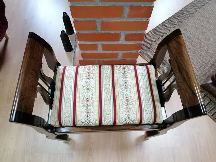 Biedermeier klupa od orahovine 8