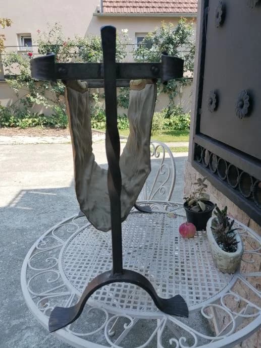 Biedermeier stalak od kovanog željeza 5