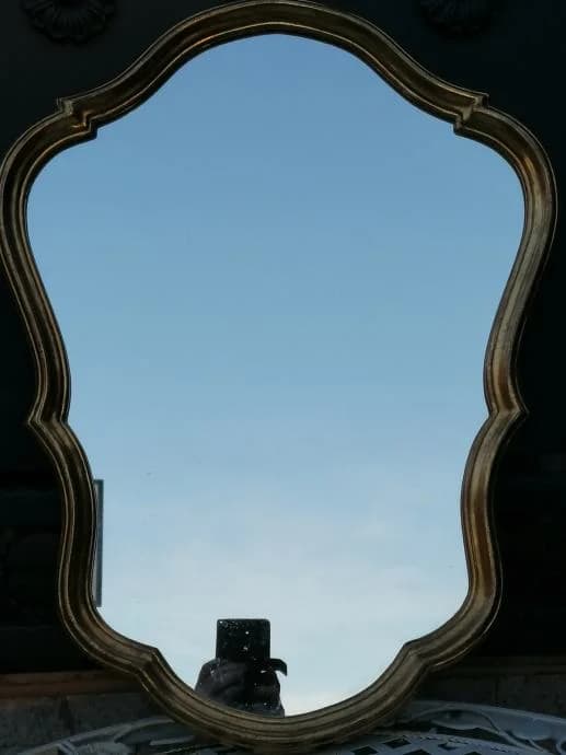 Ogledalo od drva i pozlate 2