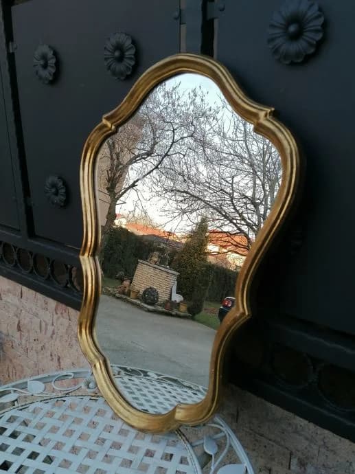 Ogledalo od drva i pozlate 5