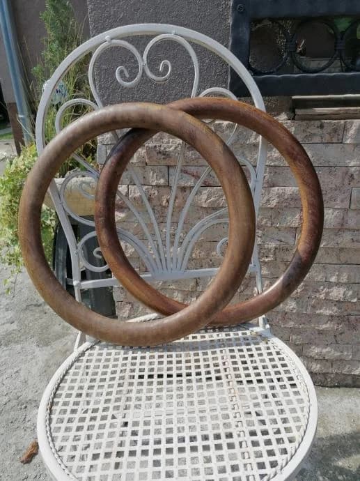 Okrugli antikni drveni okviri za slike – promjer 36 cm 2