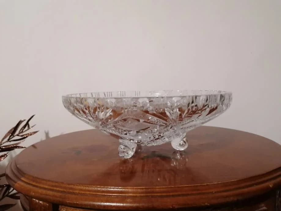 Posuda za voće od kristala s brušenim detaljima 2
