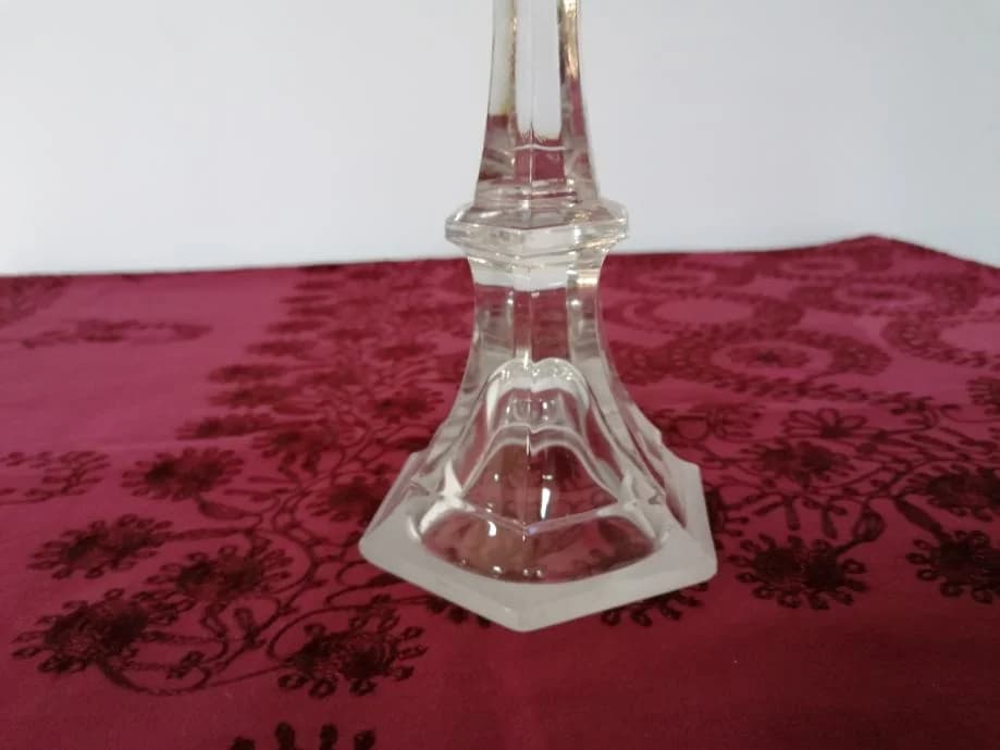 Svjećnjak od kristala s brušenim detaljima 3