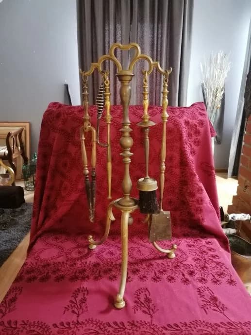 Set za kamin od mesinga